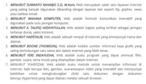 pengertian website menurut para ahli